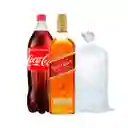 Promo Johnnie Rojo 750cc + Coca Cola 1.5 + Hielo 1k