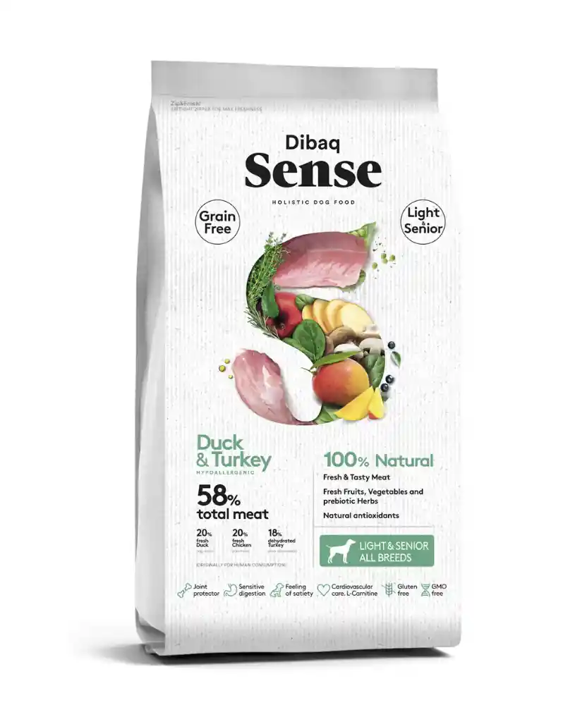 Dibaq Sense Light Senior Pavo Pato 12 Kgs