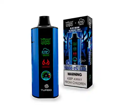 Vaper Fume Nicky Jam 15.000 Puff 0% Nic Blue Miami (blueberry Mint)