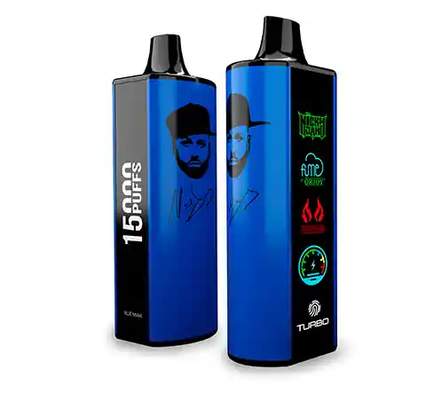 Vaper Fume Nicky Jam 15.000 Puff 0% Nic Blue Miami (blueberry Mint)