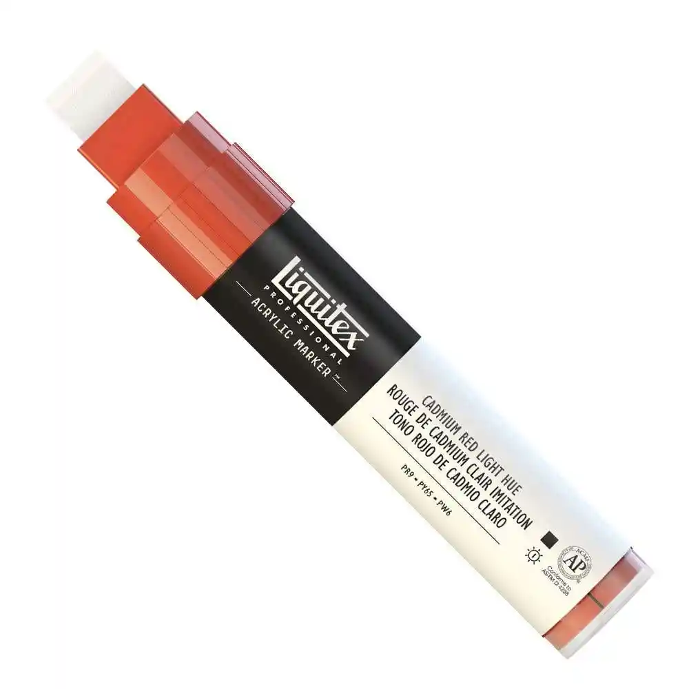 Marcador Ancho Rojo Cadmio Claro