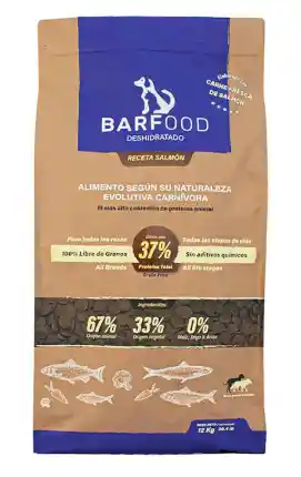 Barfood Canino Salmon Para Razas Medianas Y Grandes 12kg