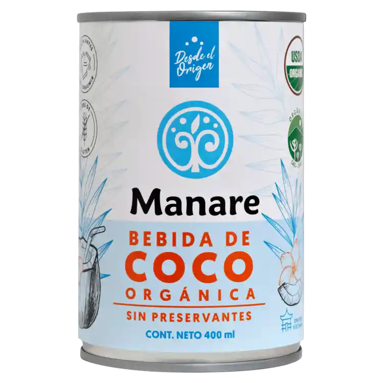 Leche De Coco Orgánica 400ml