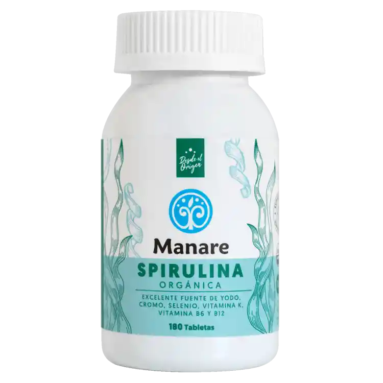 Spirulina Orgánica 180 Tabletas