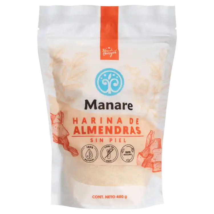 Harina De Almendras Sin Piel 400gr