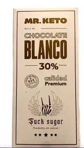 Barra Chocolate Blanco Keto 35% Cacao Mr. Keto 80g