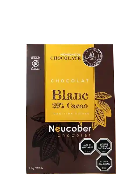 Moneda Chocolate Blanco 29% Cacao 1kg