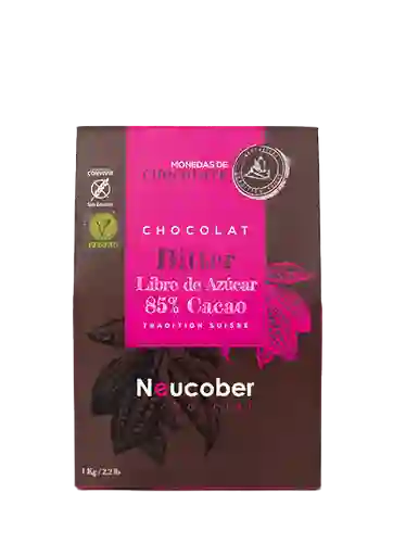 Moneda Chocolate Bitter 85% Cacao Sin Azúcar 1kg