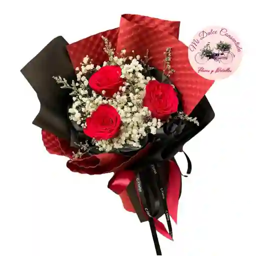 Ramo Red Glam Rosas