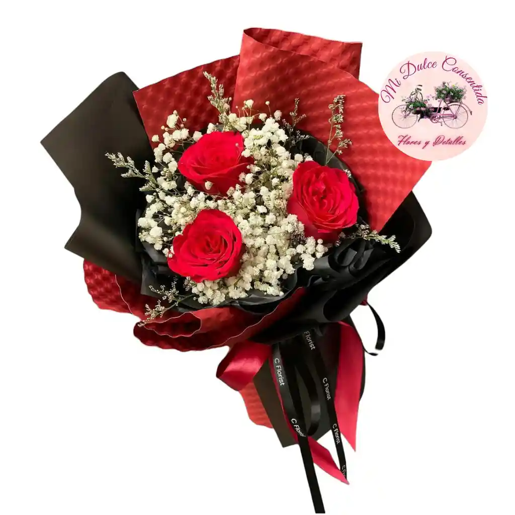 Ramo Red Glam Rosas