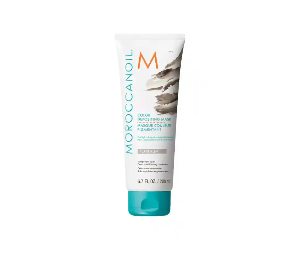 Máscara Moroccanoil Platinum 200ml Platino Color E Hidratación