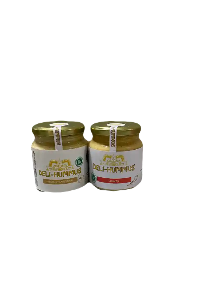 Hummus Tradicional 250 Grs., Hummus Con Merkén 250 Grs.