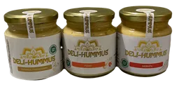 Hummus Tradicional 250 Grs., Hummus Con Pebre 250 Grs., Hummus Con Merkén 250 Grs.