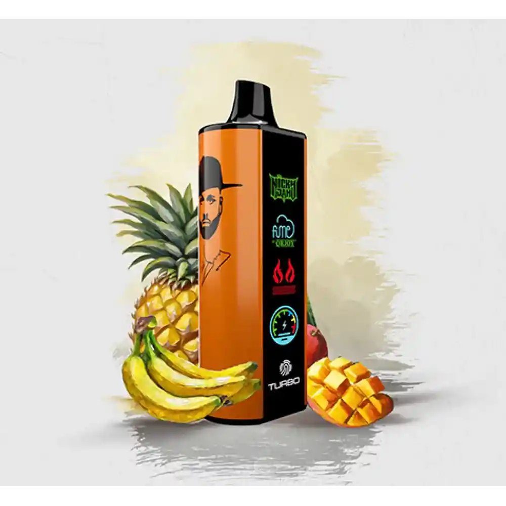 Vaper Fume Nicky Jam Yellow Amanecer(mango Banana Pineapple)15.000 Puff 0% Nicotina