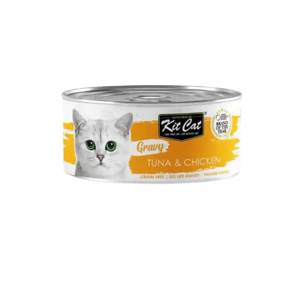 Kit Cat Lata Atun Con Pollo 70 Gr