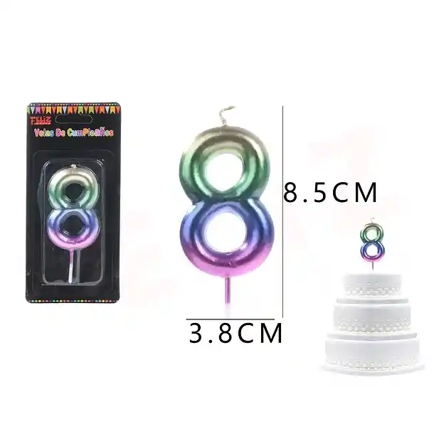Vela Nro 8 Multicolor