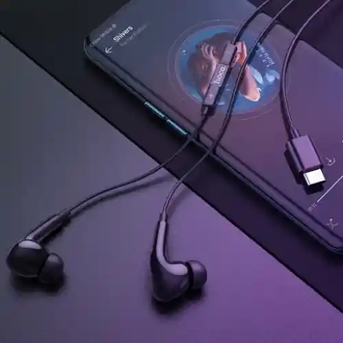 Audífono Con Cable Hoco M1 Pro Usb-c Negro