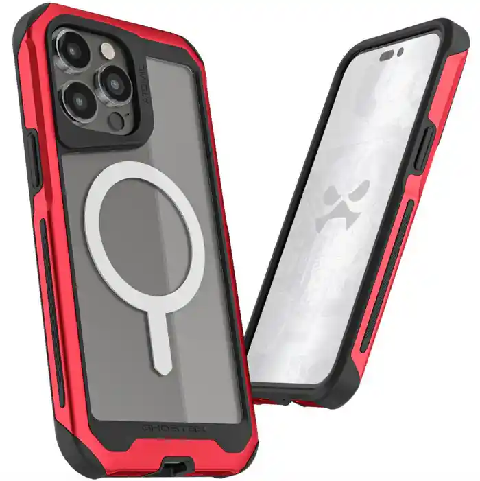 Carcasa Ghostek Atomic Slim Magsafe Iphone 15 Pro Max Roja