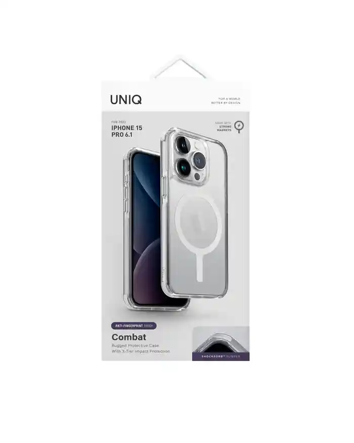 Carcasa Uniq Combat Magsafe Iphone 15 Pro - Blanca