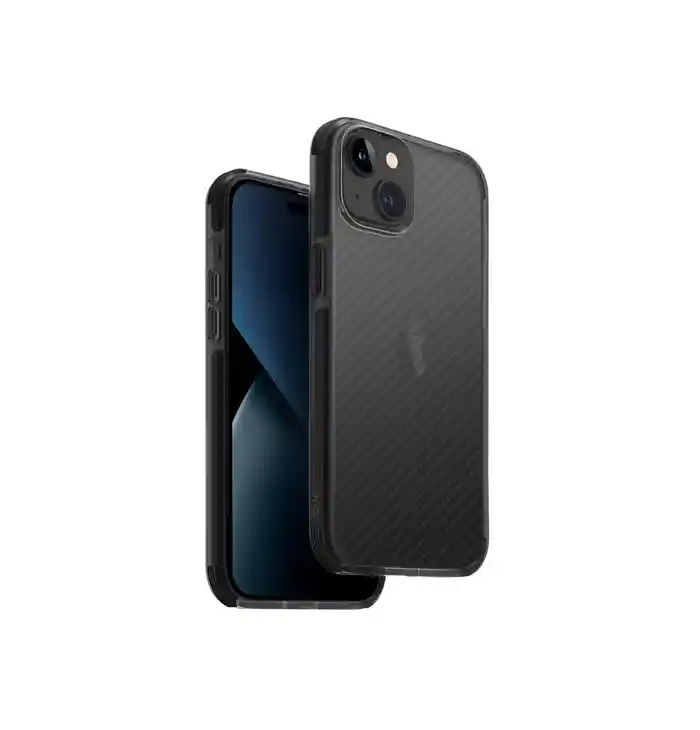 Carcasa Uniq Hybrid Compatible Con Iphone 14 Plus Y 15 Plus Combat - Aramid Negro