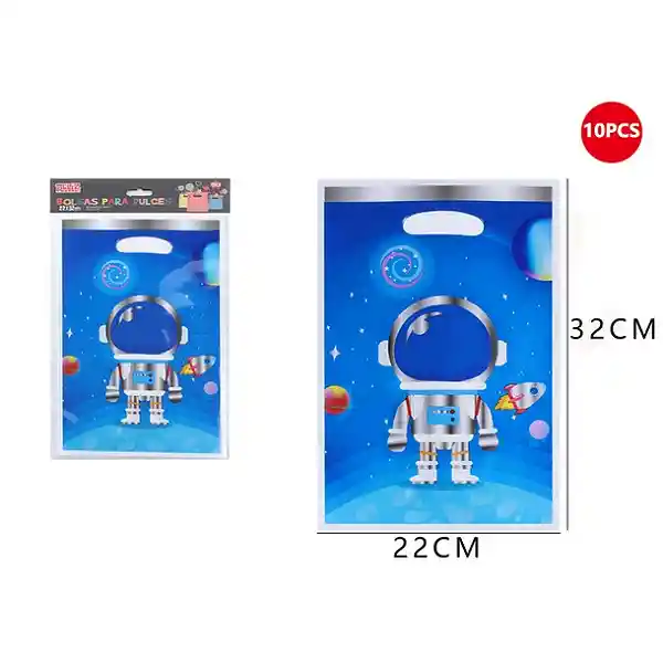 Bolsa Dulces Astronauta X 10 Unid