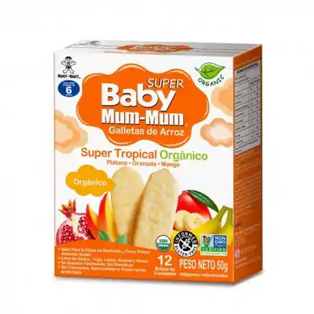 Baby Mum Galleta Arroz Sabor Tropical 50gr