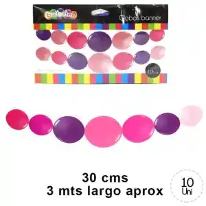 Globo Banner Fucsia - Morado - Rosado