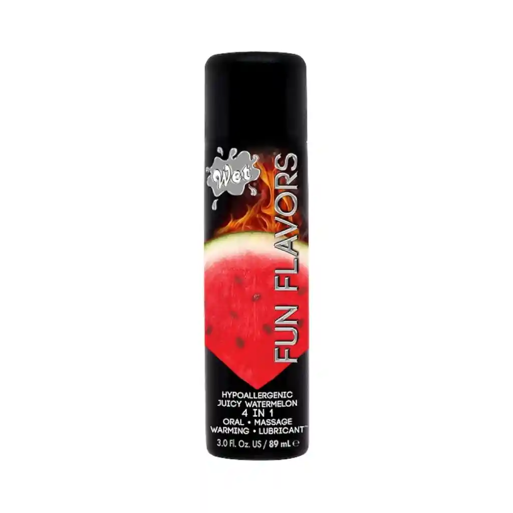 Lubricante Comestible 4 En 1 Sandía Wet 89 Ml