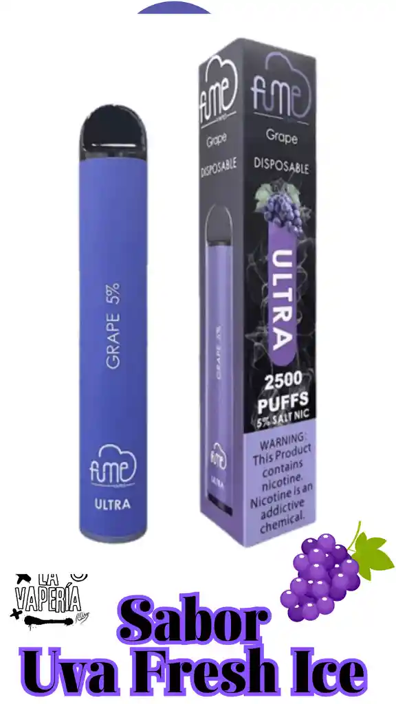 Vaporizador Desechable Fume - Uva Sweet Vaper