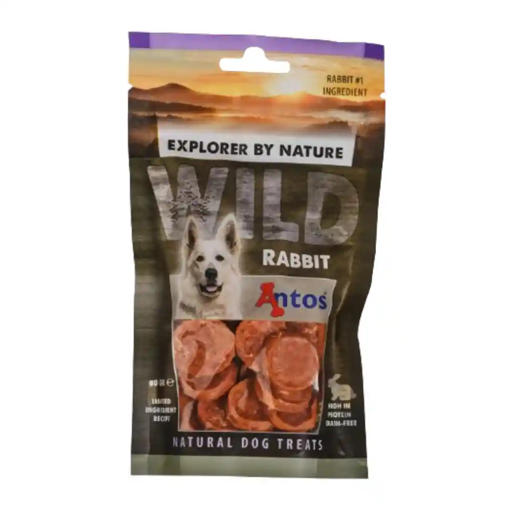 Antos, Snack Wild Rabbit Para Perros (80 Gr)