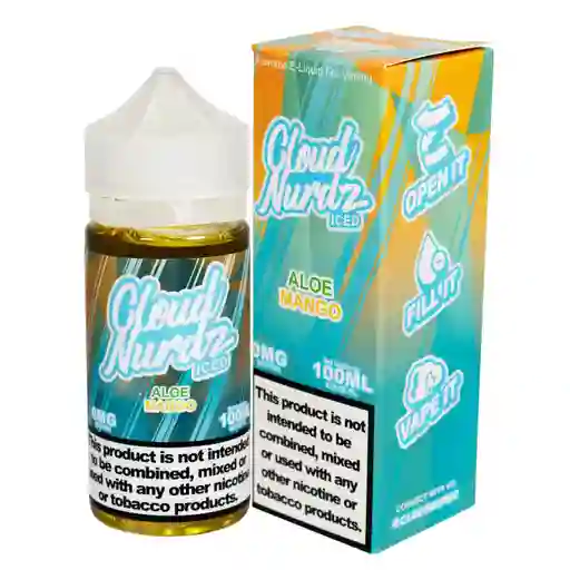 Liquido Para Vaporizador Cloud Nurdz 100ml Sabor Aloe Mango 0.3%