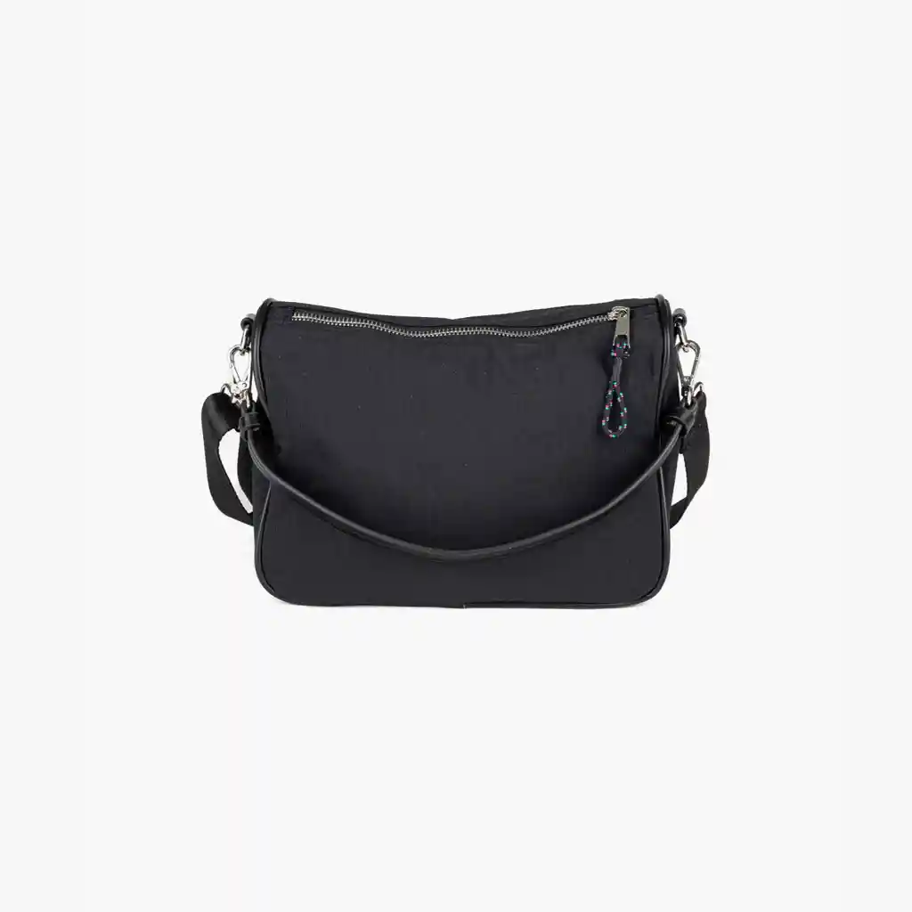 Cartera Bandolera Mujer Nylon Negro