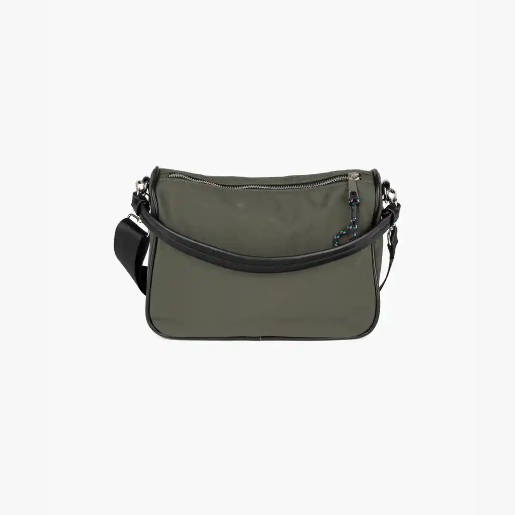 Cartera Bandolera Mujer Nylon Verde Musgo