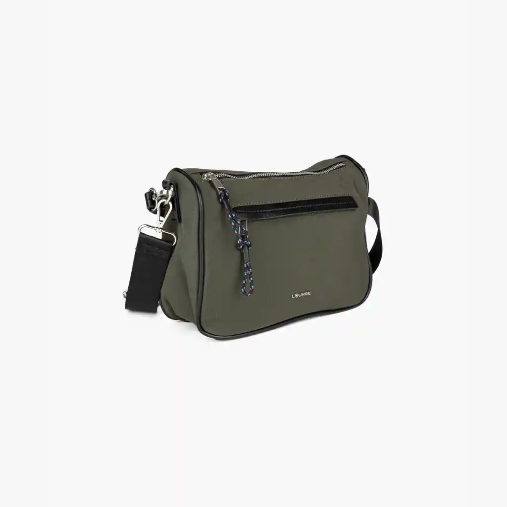 Cartera Bandolera Mujer Nylon Verde Musgo