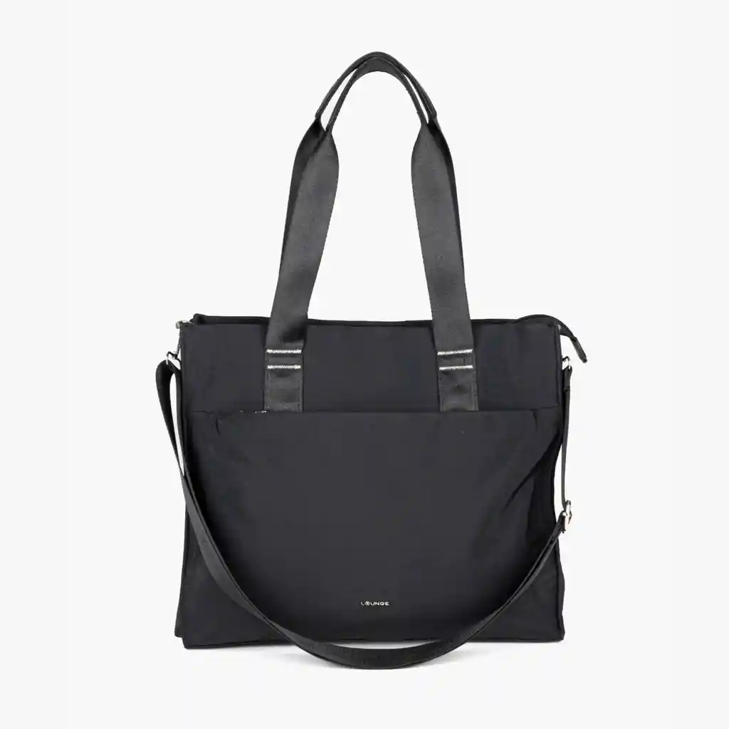 Cartera De Hombro Mujer Nylon Negro