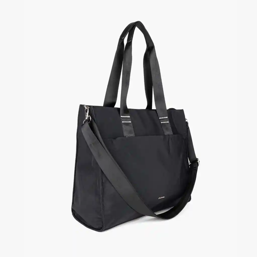 Cartera De Hombro Mujer Nylon Negro