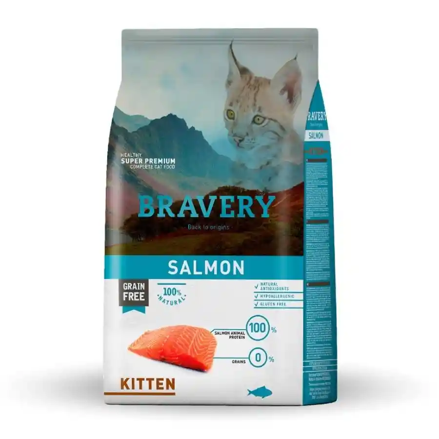 Bravery Kitten Salmon 2 Kg