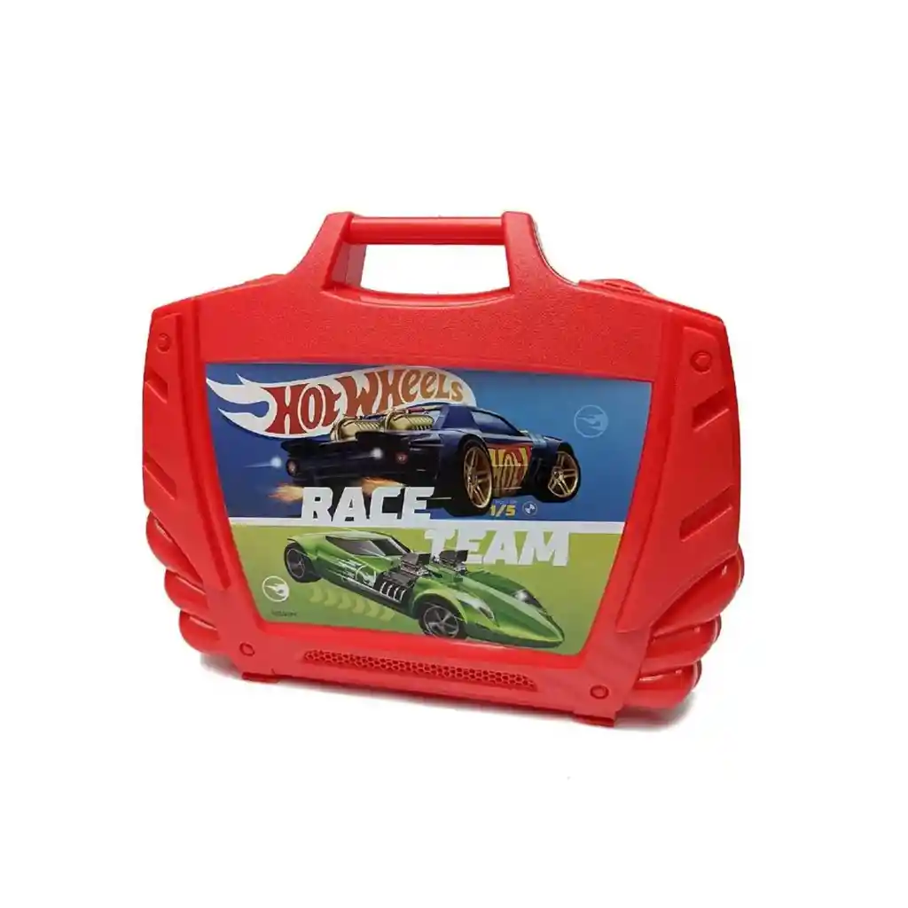 Caja Guarda Autos Hot Wheels - Roja