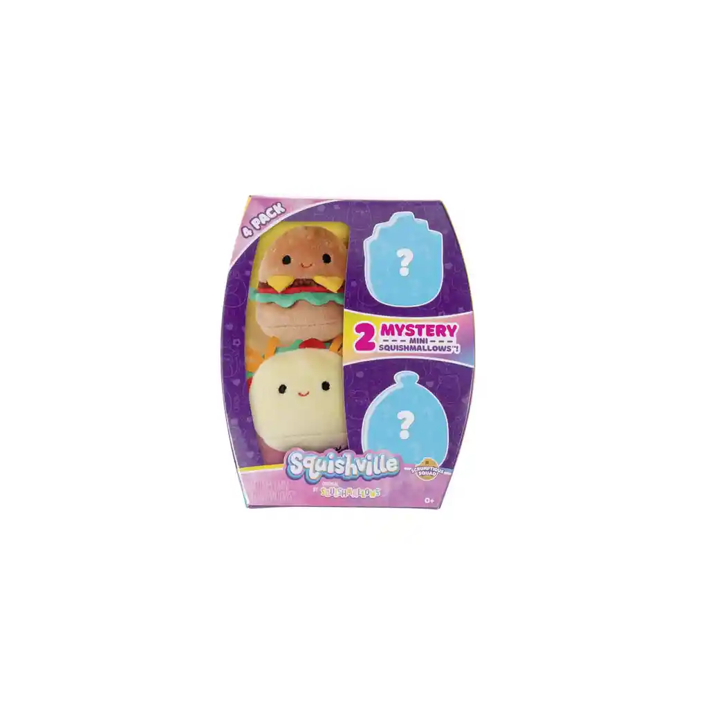 Pack De 4 Peluches 5 Centímetros Squishmallows – Comidas