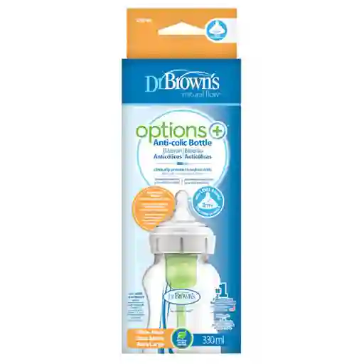 Mamadera Boca Ancha Options+ 330 Ml Dr. Browns