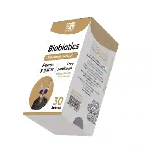 Biobiotics, Suplemento Natural-pet, Para Perros Y Gatos (30 Sobres)