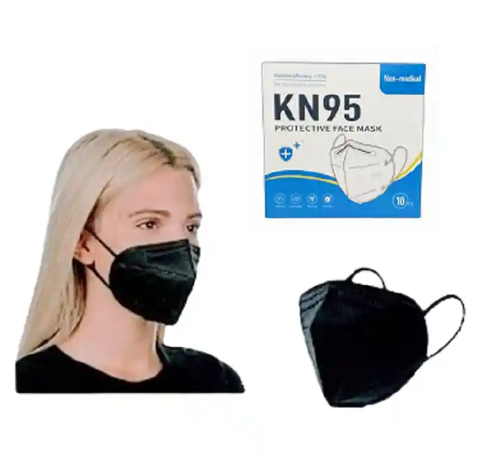 Mascarilla Kn95 Negra - 10 Uds