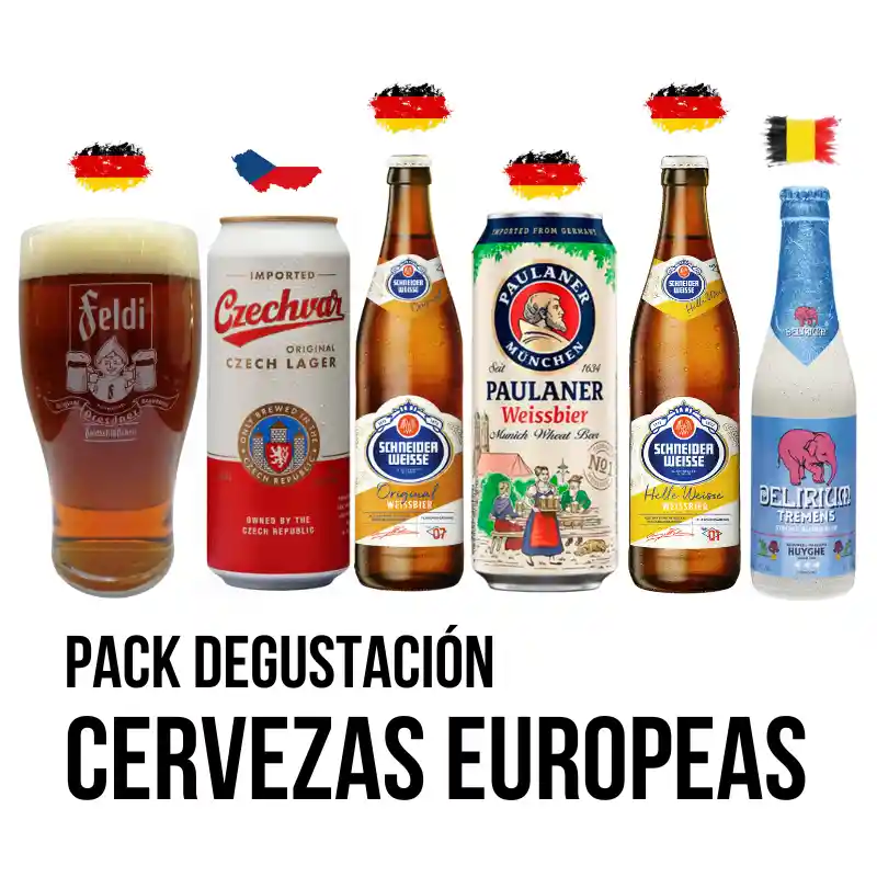 Pack Regalo Degustación Europeas + Vaso