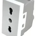 Modulo Tomacorriente Simple Power Socket Blanco 16 A Ante X Unidad