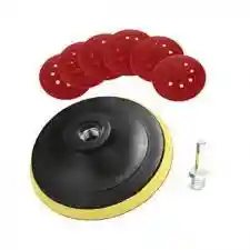 Juego De Accesorios Para Pulidor 4 1/2'' C/adaptador 5 Lijas