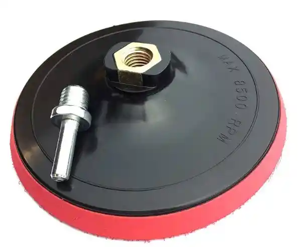 Plato De Soporte Para Discos Respaldo Velcro 115mm