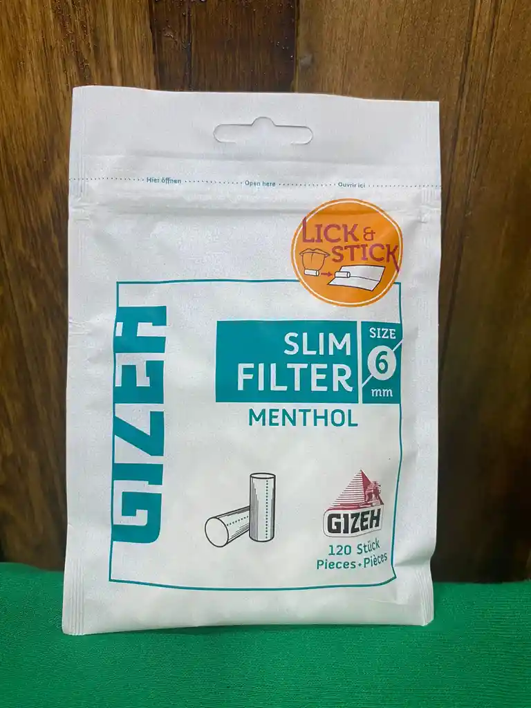 Filtro Gizeh Slim Menthol