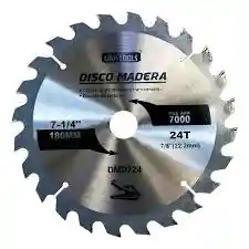Disco De Corte 7'' Madera 24 Dientes