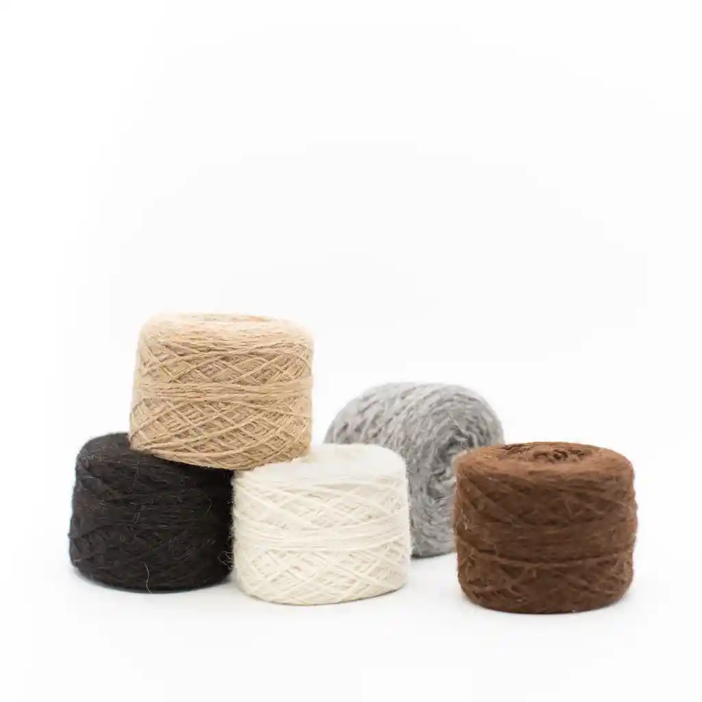 Ovillo Lana De Alpaca Gris