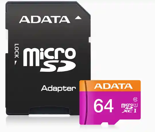 Tarjeta Memoria Adata Micro Sd 64gb Clase 10 Con Adaptador